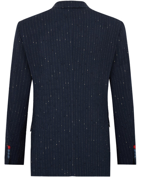 Seersucker Blazer - Navy